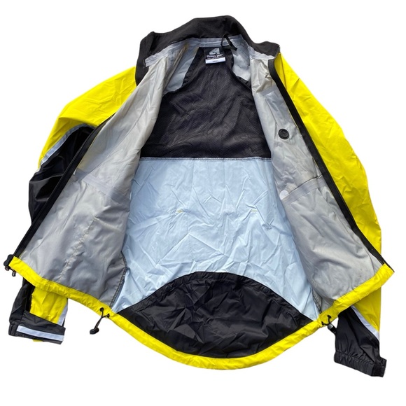 Showers Pass Elite Cycling Shell Jacket S Waterproof Yellow Hi Vis Bike Portland - Picture 7 of 9